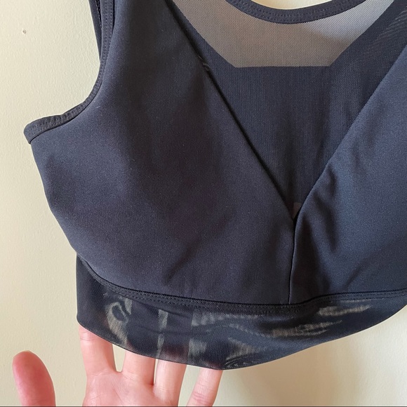 90 Degree, Black, Mesh, Sports Bra/Crop Top, SZ M - Picture 4 of 9